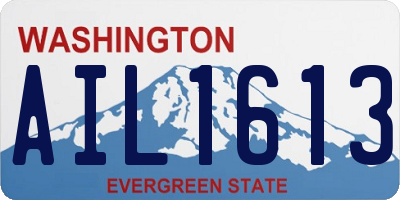 WA license plate AIL1613