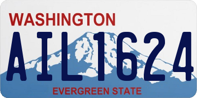 WA license plate AIL1624