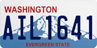 WA license plate AIL1641