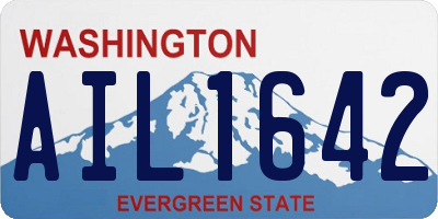 WA license plate AIL1642
