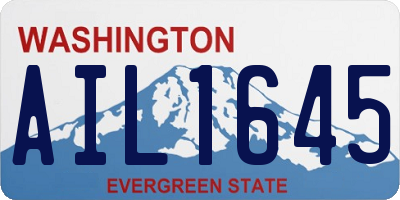 WA license plate AIL1645