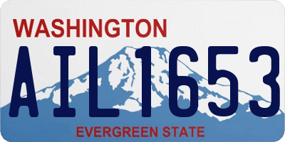 WA license plate AIL1653