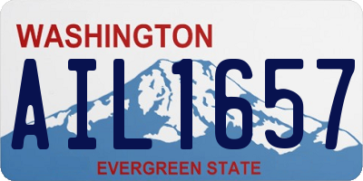 WA license plate AIL1657