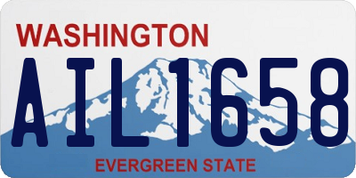 WA license plate AIL1658