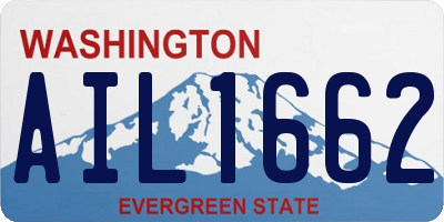 WA license plate AIL1662