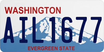 WA license plate AIL1677