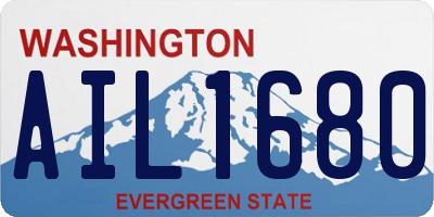 WA license plate AIL1680