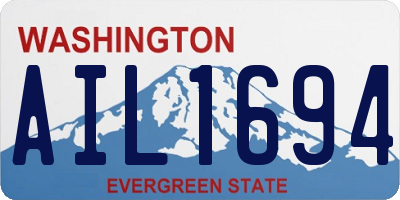 WA license plate AIL1694