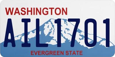 WA license plate AIL1701