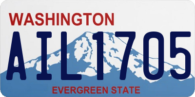 WA license plate AIL1705