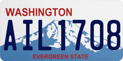 WA license plate AIL1708