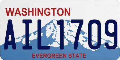 WA license plate AIL1709