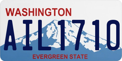 WA license plate AIL1710