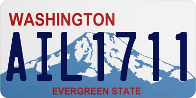 WA license plate AIL1711
