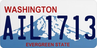 WA license plate AIL1713