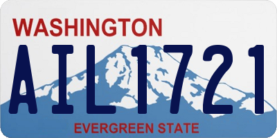 WA license plate AIL1721
