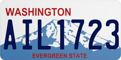 WA license plate AIL1723