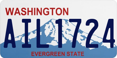 WA license plate AIL1724