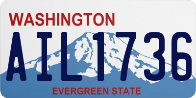 WA license plate AIL1736