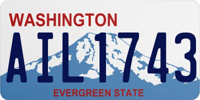 WA license plate AIL1743