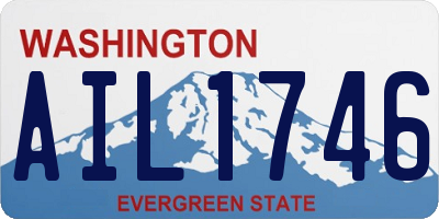 WA license plate AIL1746