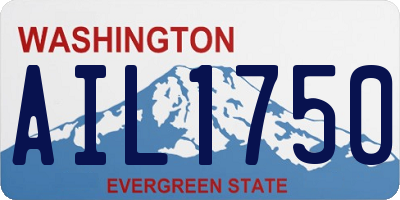 WA license plate AIL1750