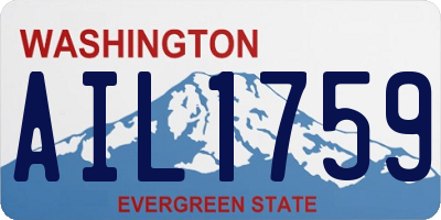 WA license plate AIL1759