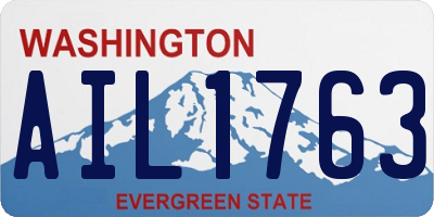 WA license plate AIL1763