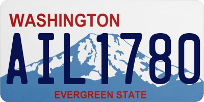 WA license plate AIL1780
