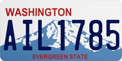 WA license plate AIL1785