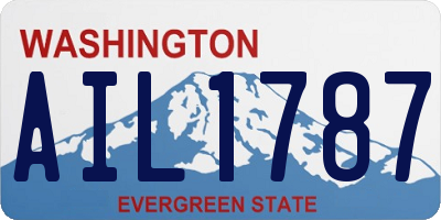WA license plate AIL1787