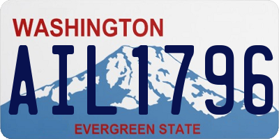 WA license plate AIL1796