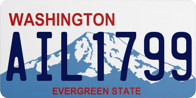 WA license plate AIL1799