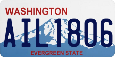 WA license plate AIL1806