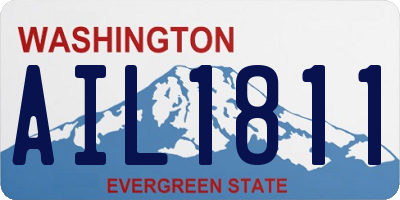 WA license plate AIL1811