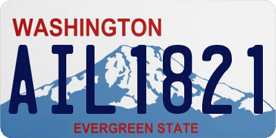 WA license plate AIL1821