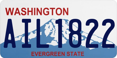 WA license plate AIL1822