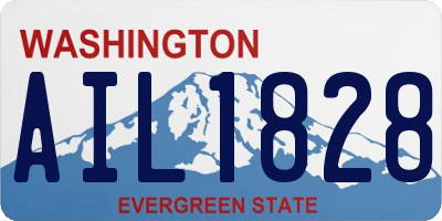WA license plate AIL1828
