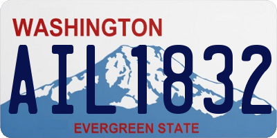 WA license plate AIL1832