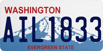 WA license plate AIL1833