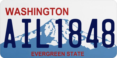 WA license plate AIL1848
