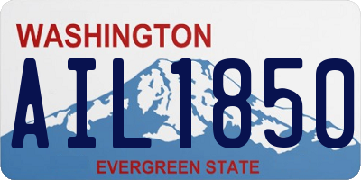 WA license plate AIL1850