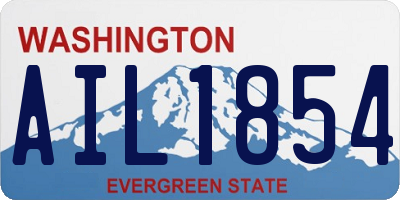 WA license plate AIL1854