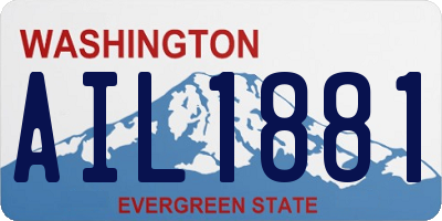 WA license plate AIL1881
