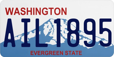 WA license plate AIL1895