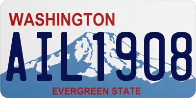 WA license plate AIL1908