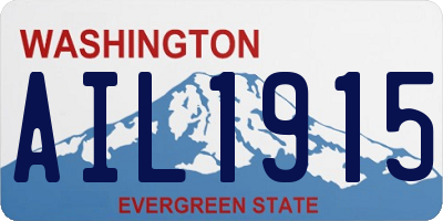 WA license plate AIL1915