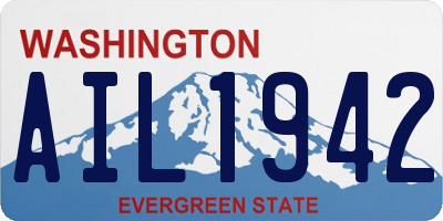 WA license plate AIL1942