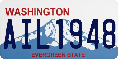 WA license plate AIL1948