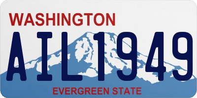WA license plate AIL1949